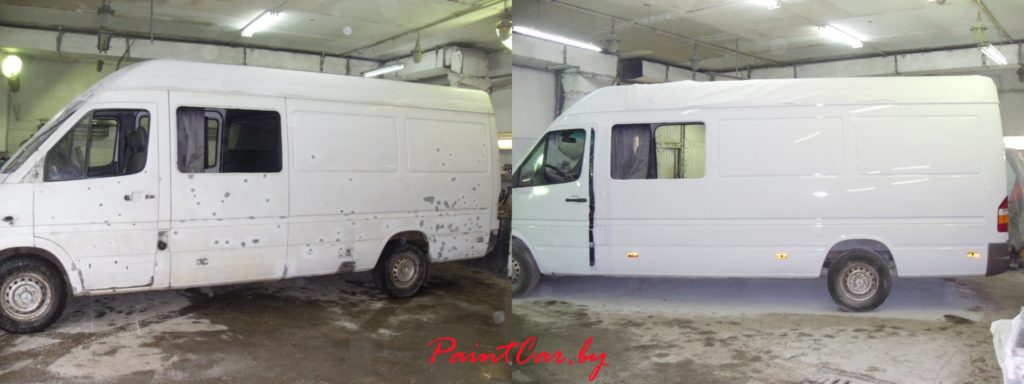 Покраска микроавтобусов